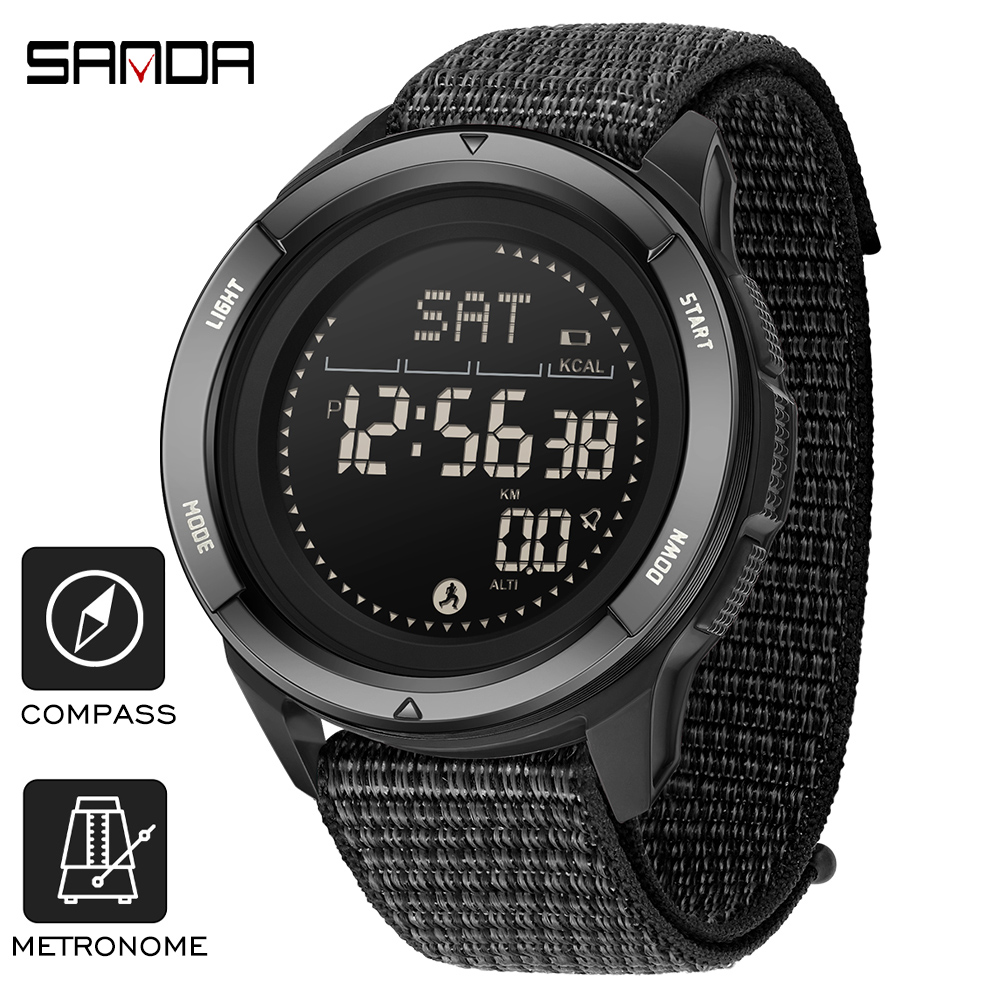 SANDA Brand Electronic Watches - Compass Lensatic ulasan dan harga
