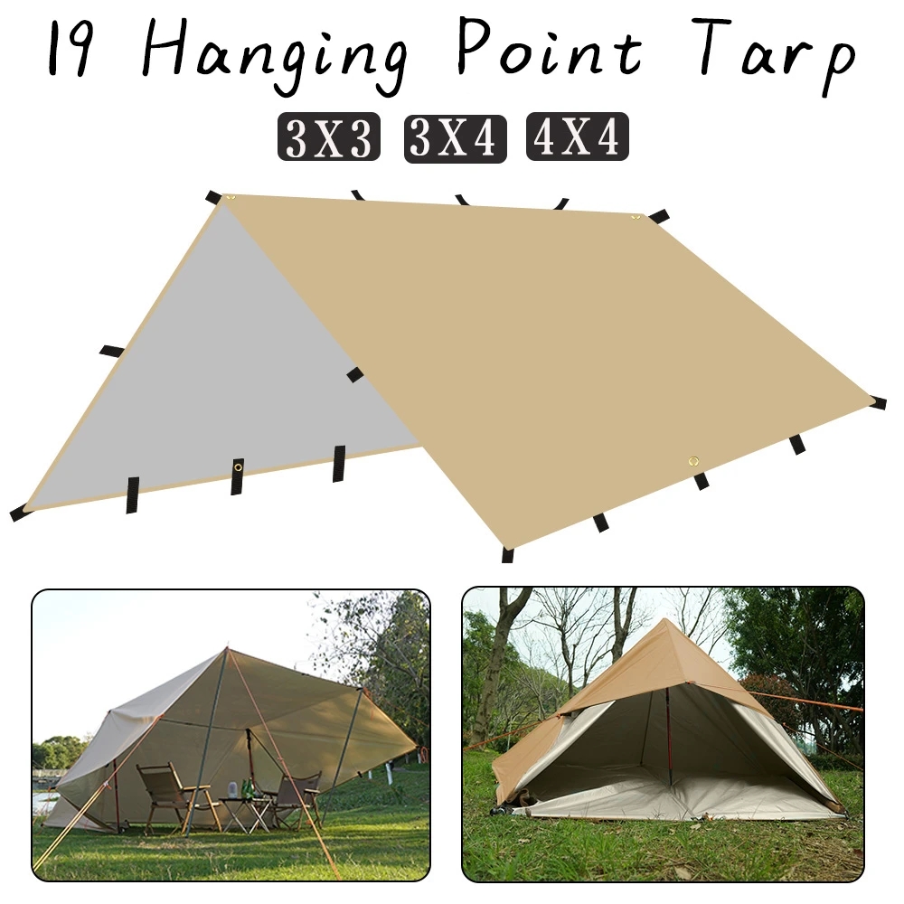 4x4m 4x3m 3x3m 19 Hang Points  - Emergency Mylar Tent ulasan dan harga