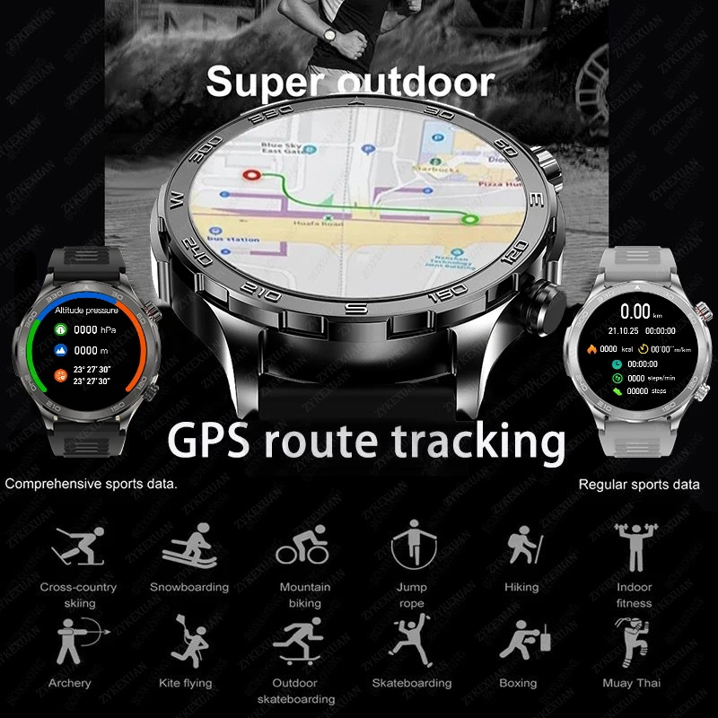 New GPS Track Smart Watch Men  - Compass Lensatic ulasan dan harga