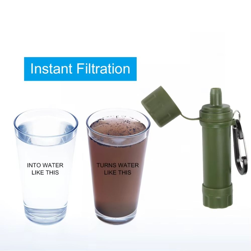 Mini Mini Water Filter Straw P - Water Purification Straw ulasan dan harga