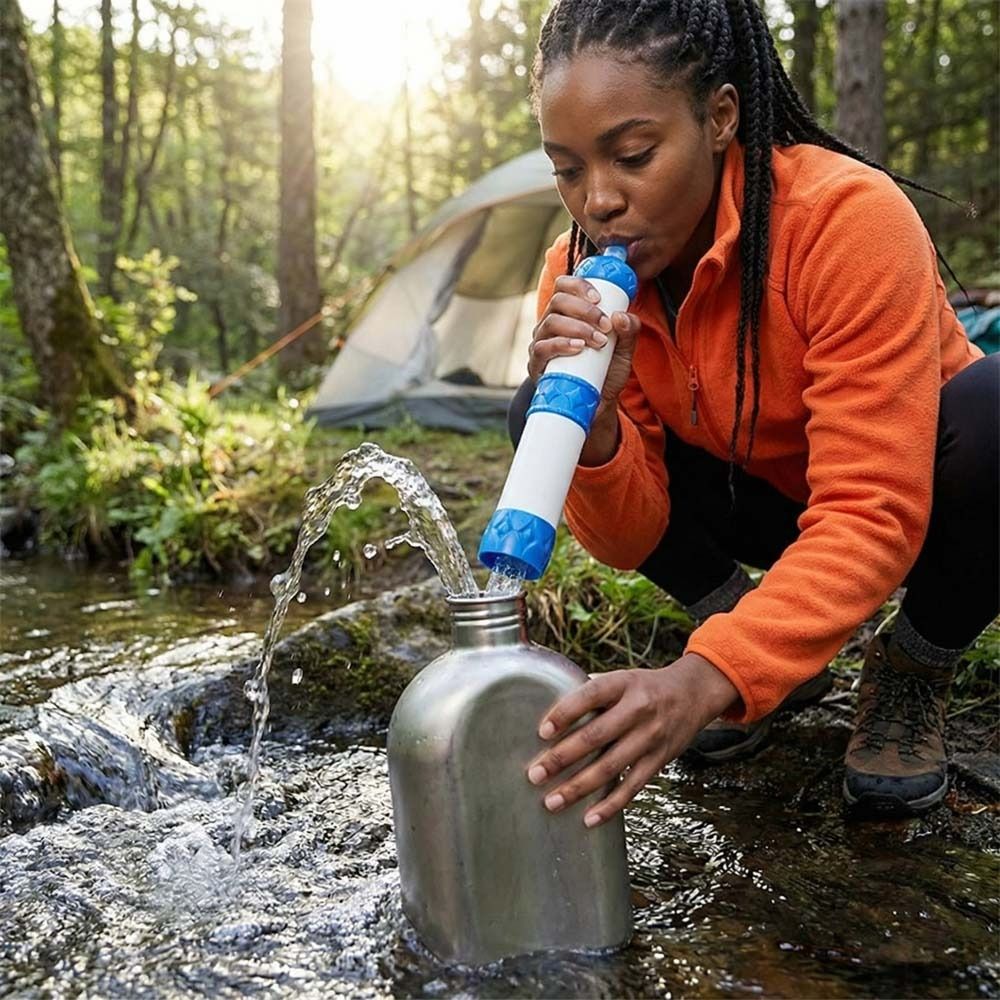 Mini Mini Water Filter Straw P - Water Purification Straw ulasan dan harga