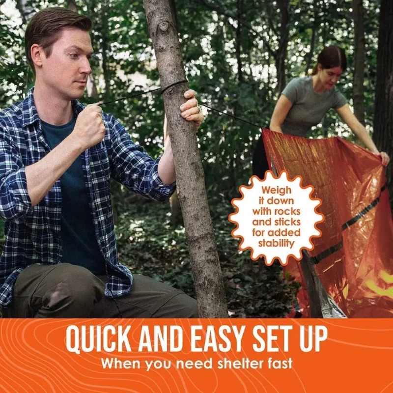 2 Person Emergency Shelter Sur - Emergency Mylar Tent ulasan dan harga