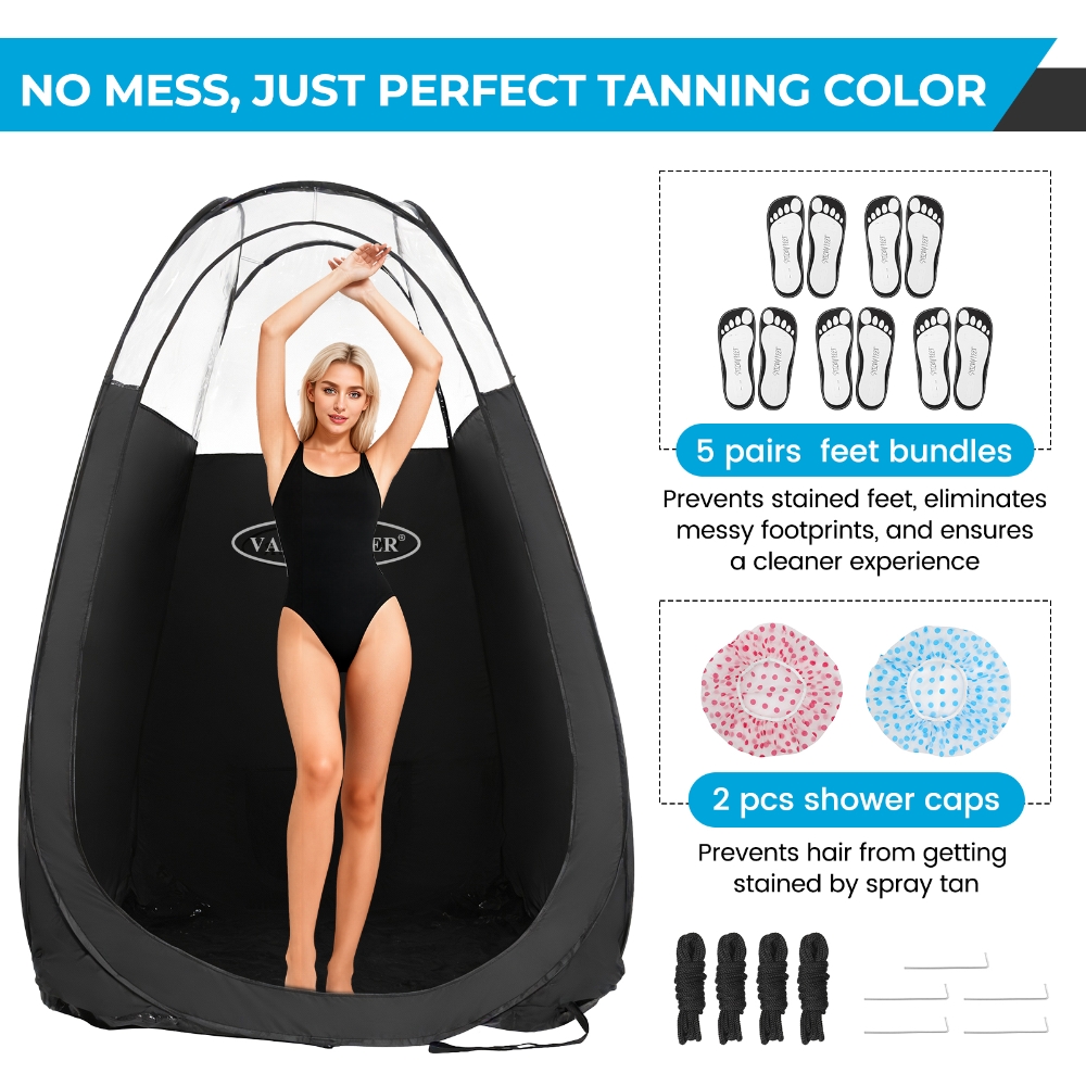 Black Spray Tanning Tent Porta - Emergency Mylar Tent ulasan dan harga