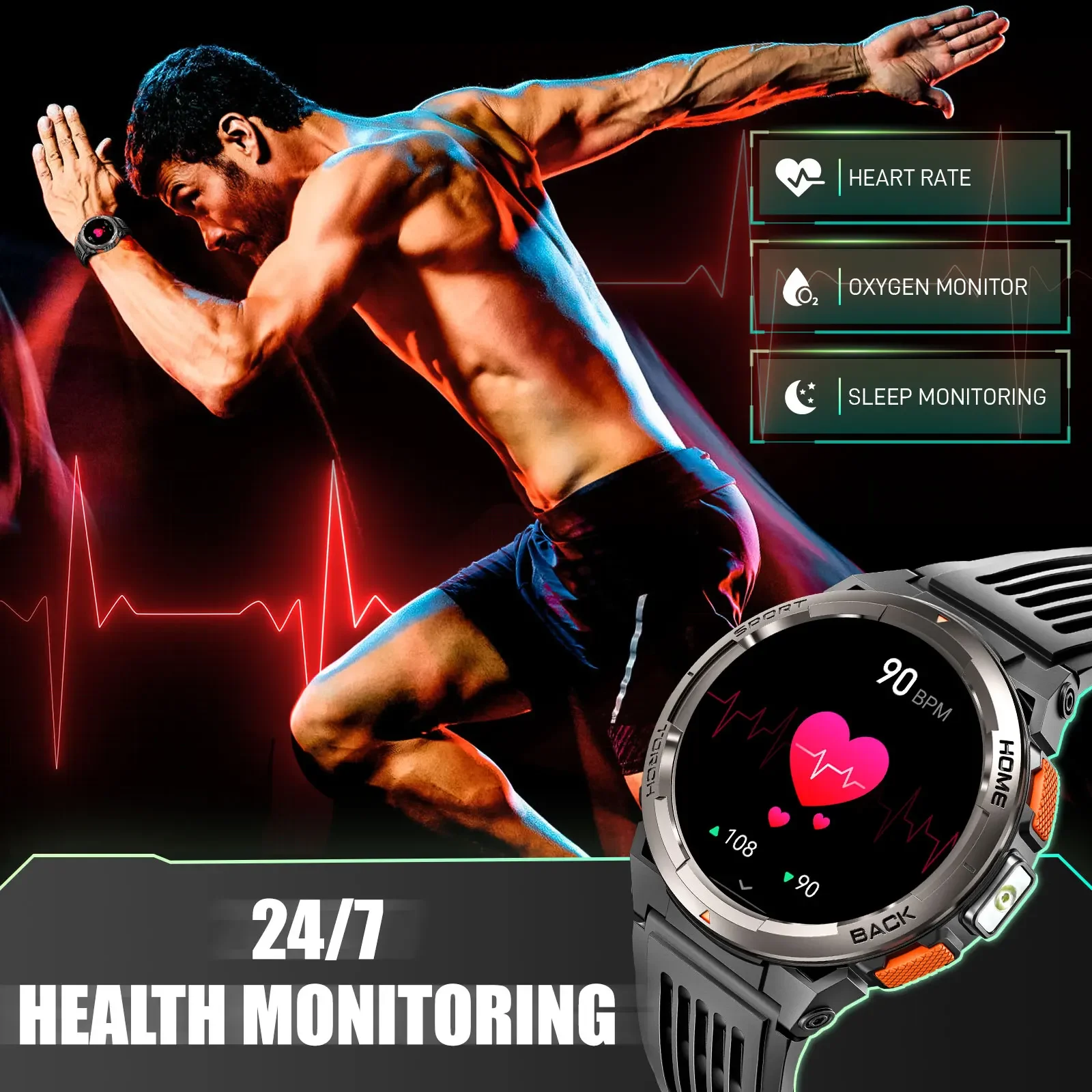EIGIIS Smart Watch KE5 2024 3A - Compass Lensatic ulasan dan harga