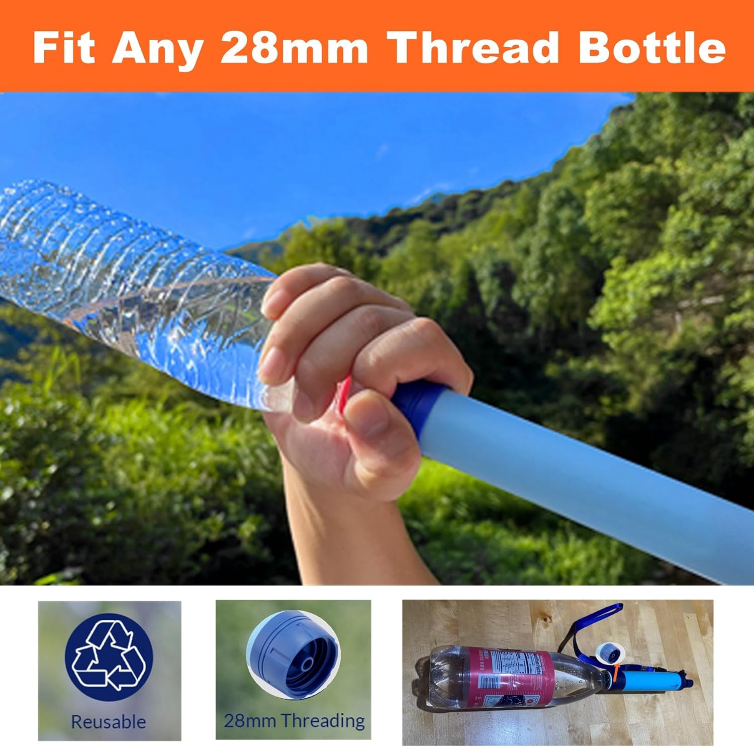 Personal Water Filter Straw Ou - Water Purification Straw ulasan dan harga
