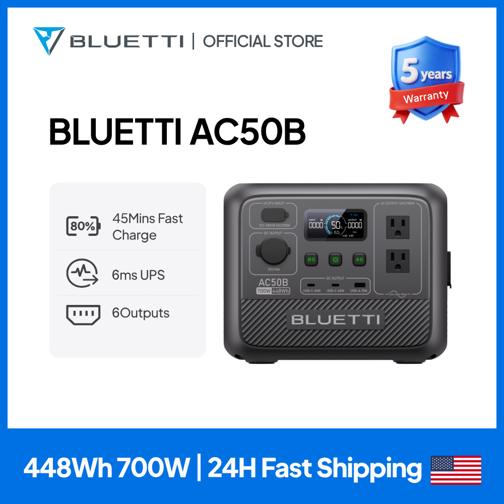 BLUETTI AC50B Portable Power S - Solar Emergency Charger ulasan dan harga