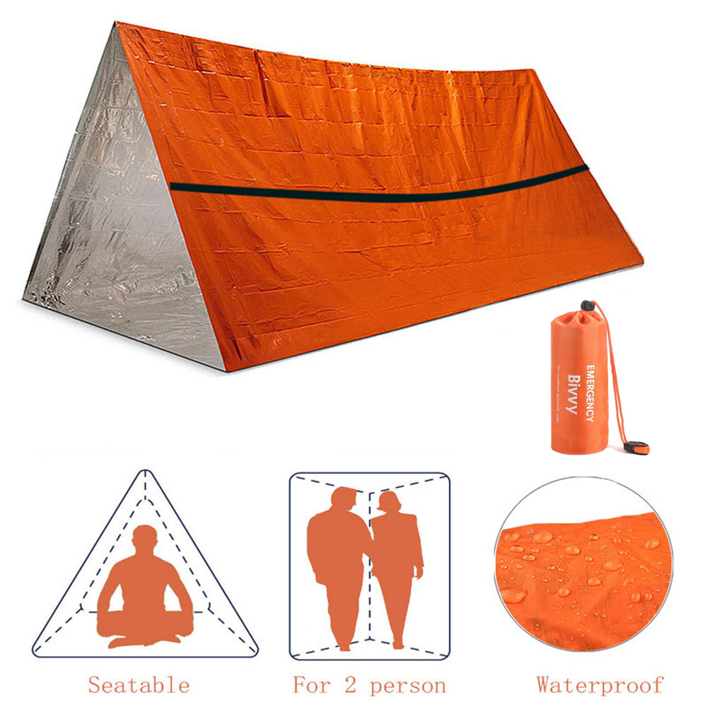 2 Person Emergency Shelter Biv - Emergency Mylar Tent ulasan dan harga