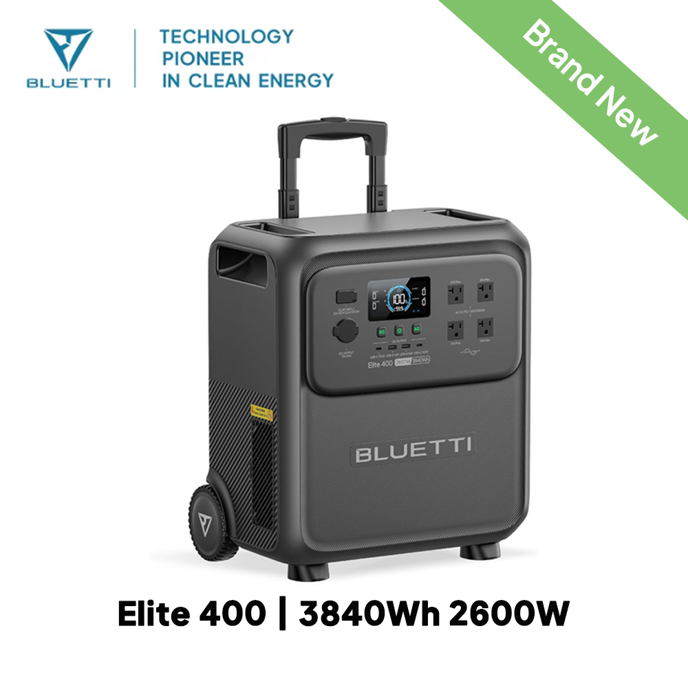 BLUETTI Elite 400 2600W 3840Wh - Solar Emergency Charger ulasan dan harga