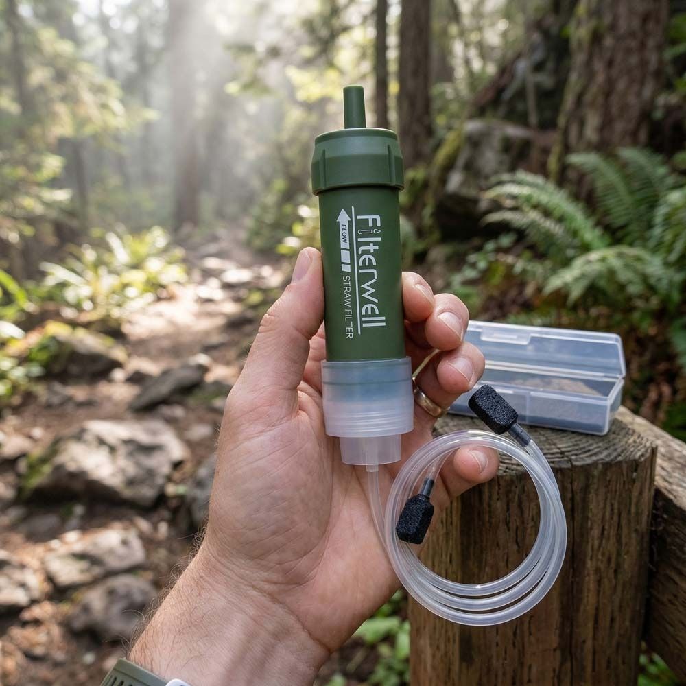 Mini Mini Water Filter Straw S - Water Purification Straw ulasan dan harga