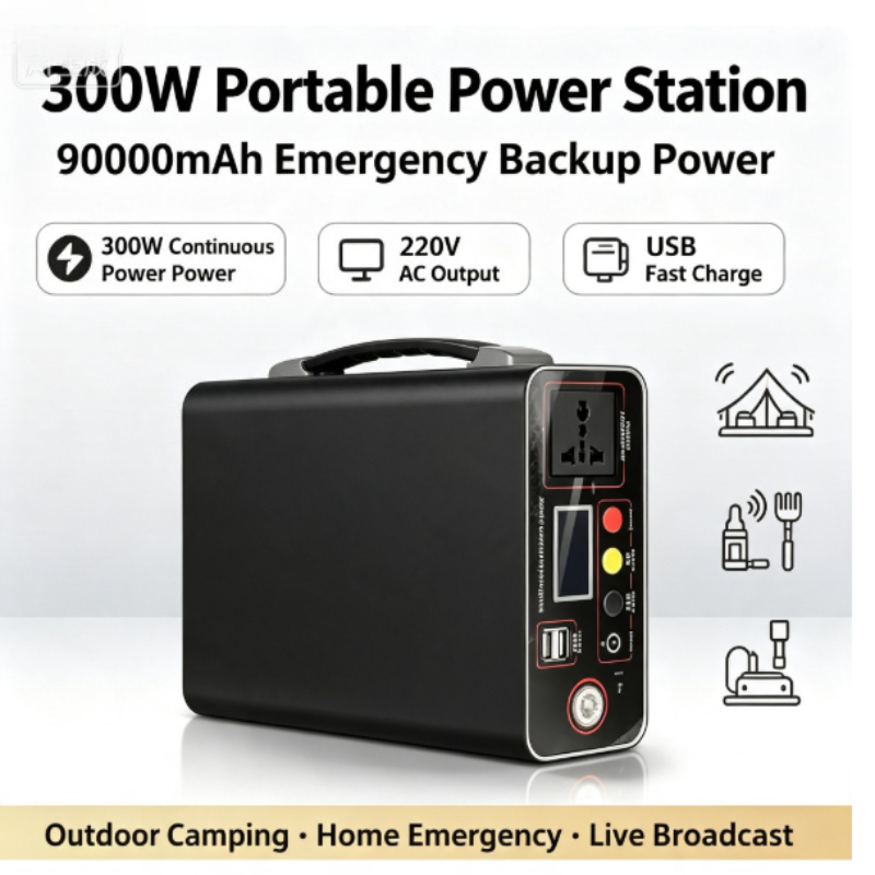 Portable Power Plant 300W 220V - Solar Emergency Charger ulasan dan harga