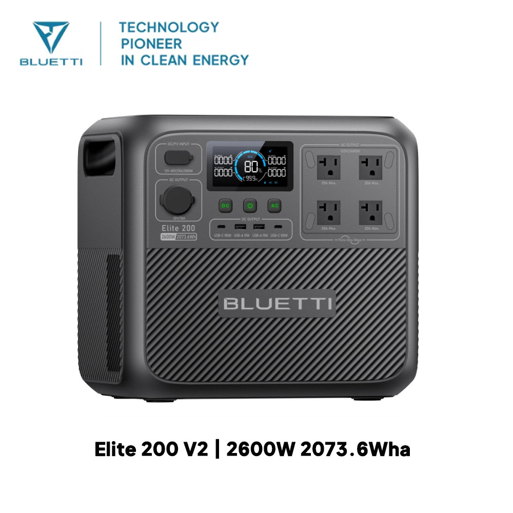【Renew】BLUETTI Elite 200 V2 Po - Solar Emergency Charger ulasan dan harga