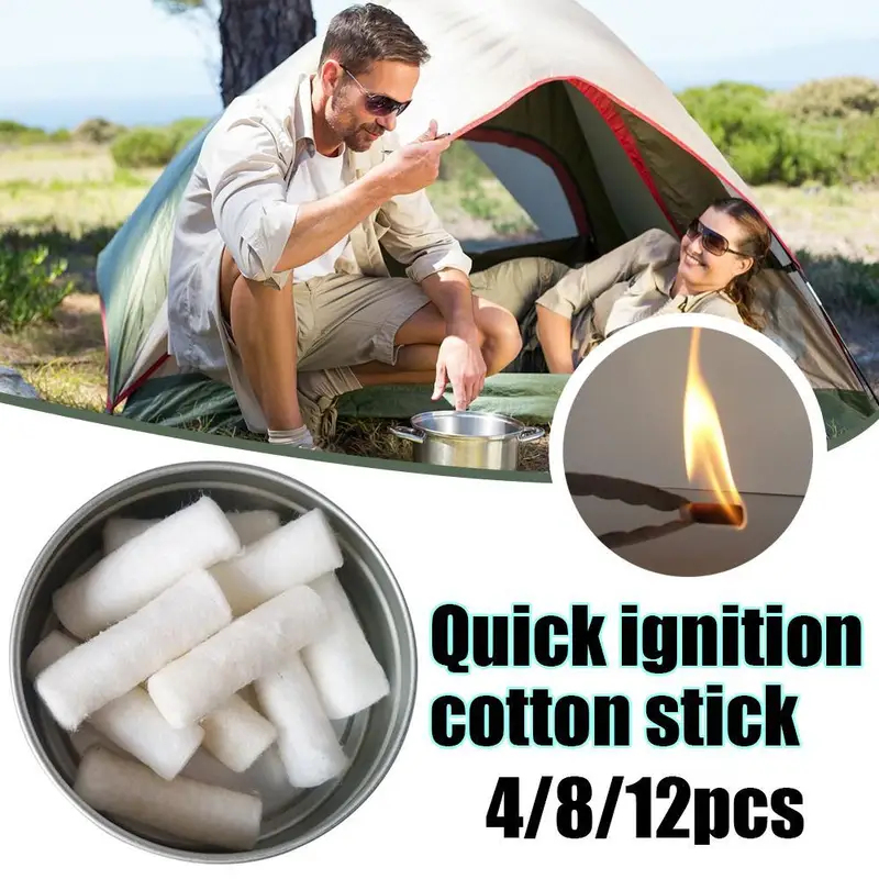 12pcs Outdoor Camping Paraffin - Fire Starting Kit ulasan dan harga
