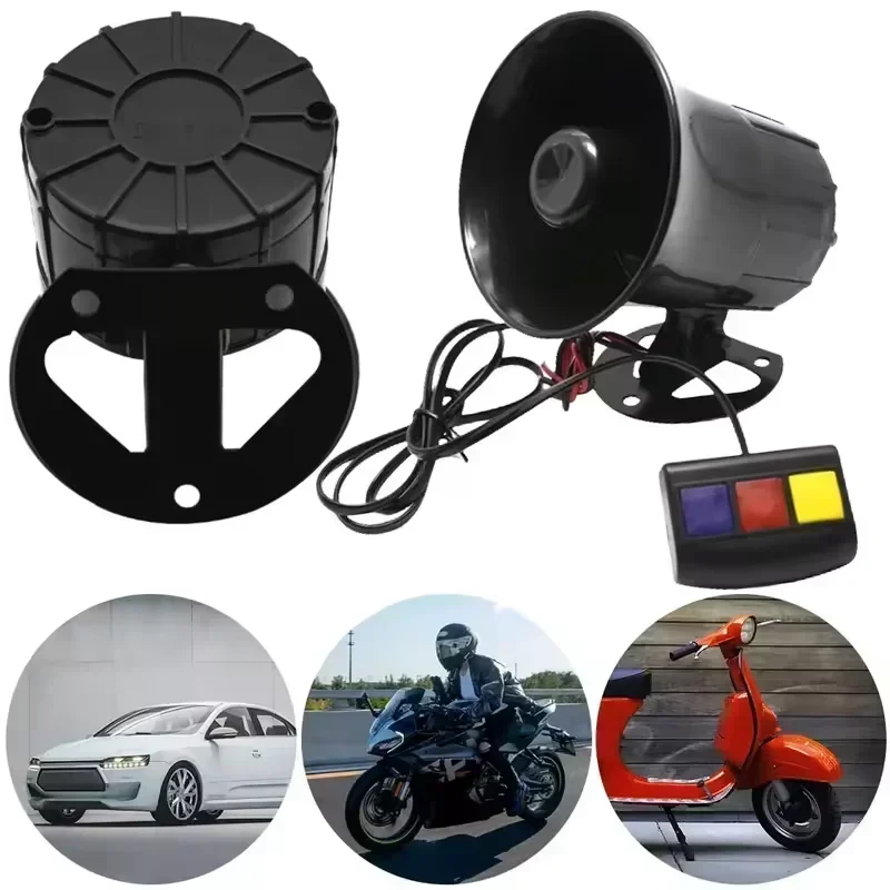 12V 3 Tone Sound Loud Car Horn - Emergency Whistle Loud ulasan dan harga