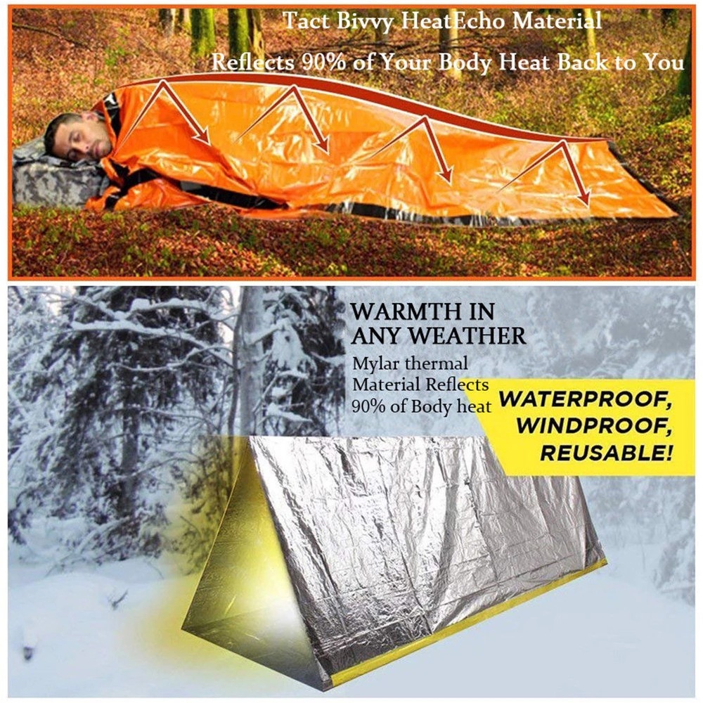 Emergency Sleeping Bag for Sur - Emergency Mylar Tent ulasan dan harga